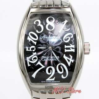 Jumping Crazy Hour Automatic Steel Wrist Watch   IF55  