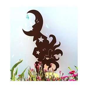   : Sun, Moon, Stars And Crystal Metal Garden Sculpture: Home & Kitchen