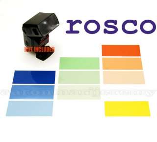 Strobist 10 ROSCO 2x5 Flash Lighting Gel Color Filter  