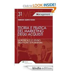 Teoria e pratica del marketing degli acquisti (Italian Edition 