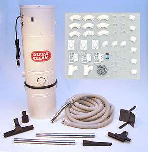 Central Vacuum Power Unit 35 Hose Set 3 Inlet Installation Kit  