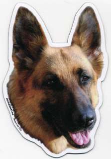 German Shepherd Dog Head Car Magnet  