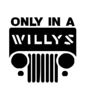  Willys Jeep Decal 6 White Sticker: Everything Else