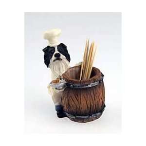  Border Collie Toothpick Holder: Kitchen & Dining