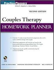 Couples Therapy Homework Planner, (0470522666), Gary M. Schultheis 