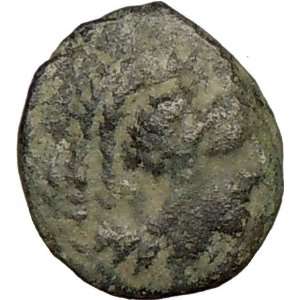   Ancient Authentic Greek Coin BULL ATHENA War Goddess 