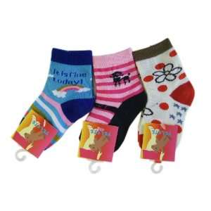  Yelete Girly Girl 3pk For Girls Socks (Ages 3 5 Years)   Youth Girls 