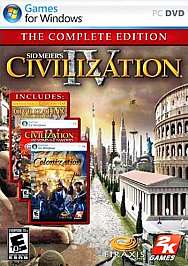   Meiers Civilization IV Complete Edition PC, 2009 710425315718  