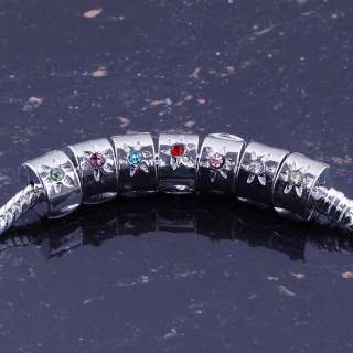 30P Various Charming European Style Stopper Beads Clip Fit Bracelets 