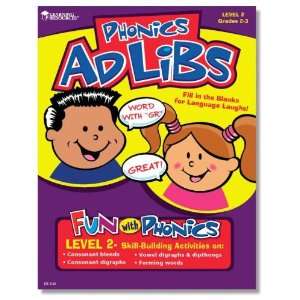    Learning Resources Phonics Ad Lib Book   Level 2: Toys & Games