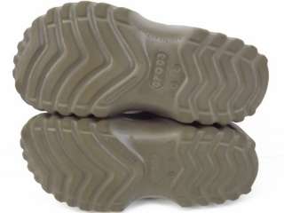Shoes brown rubber leather Crocs 8 10 M oxfords comfort  