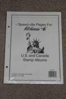   harris blank pages for u s and canada stap albums 64 2 sided sheets