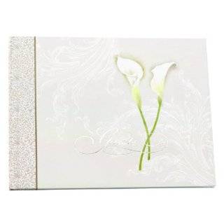  Graceful Calla Lily Guest Registry Sign in Book and Pen 