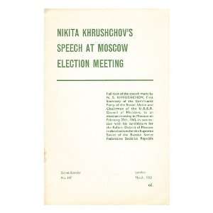 Speech at Moscow Election Meeting. Full text of the speech 