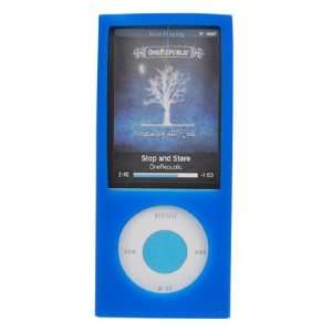  Blue Silicone Skin Case for Apple iPod Nano 5G: MP3 