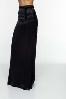 New $990 Roberto Cavalli Womens Skirt Silk Black Sz 40  