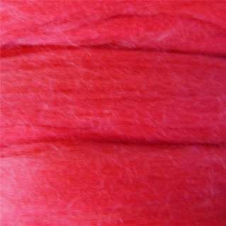 Dyed Merino 64s Wool Top Coral Roving Spinning Fiber 8 oz  