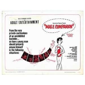  Male Companion Original Movie Poster, 28 x 22 (1965 