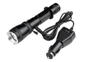 CREE Q3 LED 3Mode Rechargeable Flashlight W/Car Charger  