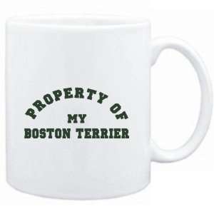  Mug White  PROPERTY OF MY Boston Terrier  Dogs: Sports 