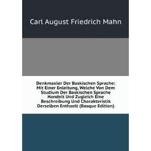   (Basque Edition) Carl August Friedrich Mahn  Books