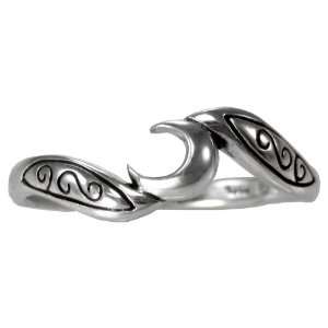   Silver Crescent Moon Wiccan Goddess Ring (sz 4 15) sz 9 Jewelry