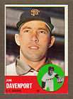 1963 Topps Giants JIM DAVENPORT #388 NM