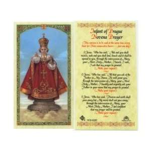  Infant of Prague Laminated Prayer Card.75: Baby