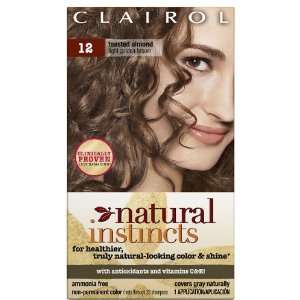   Instincts Haircolor, #12 Toasted Almond Light Golden Brown (Pack of 2