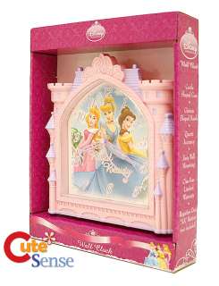Disney Princess Wall Clock  Watch  3D Pink Castle  