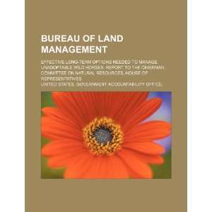  Bureau of Land Management: effective long term options 