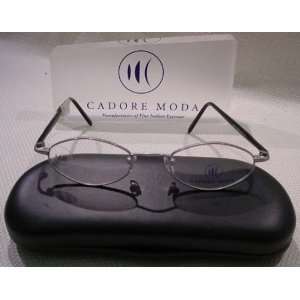  NEW Cadore Moda Napa Silver Eyeglass Frame With Case 