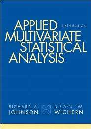 Applied Multivariate Statistical Analysis, (0131877151), Richard A 