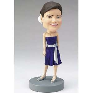  Custom sculpted bridesmaid bobblehead doll: Toys & Games