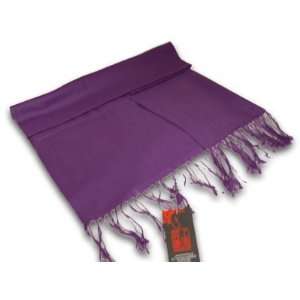  Solid Color Pashmina 71 x 28 Inch, Purple Health 