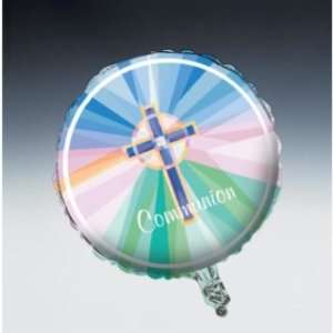  18 Stained Glass Mylar Balloon   Communion Case Pack 4 