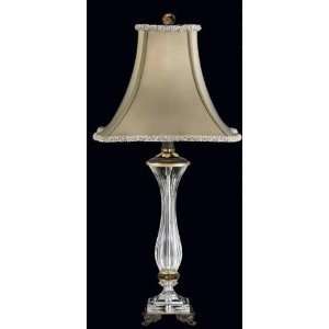  Schonbek Cellini Iridescent Taupe Shade Table Lamp: Home 
