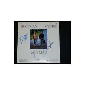 Signed Rain Man (Tom Cruise / Dustin Hoffman) Laser Disc Cover By Tom 