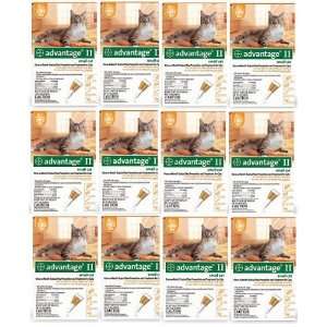  ADVANTAGE II Cat Flea Control 5 9lb Orange 4 Month 12pk 