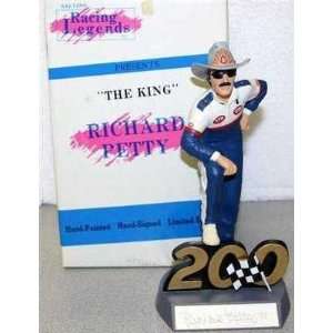 Richard Petty Signed Salvino Figurine With Coa   Nascar Figures