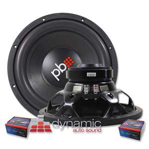 TWO (2) POWERBASS S 124x 12 SVC 4 OHM S SERIES CAR SUBWOOFERS SUB 1 