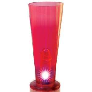   LIGHT UP PETER PARTY BEER GLASS RED: Health & Personal Care