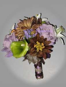 Mossy Oak & Wisteria Wedding Bouquets, Wisteria Camo  