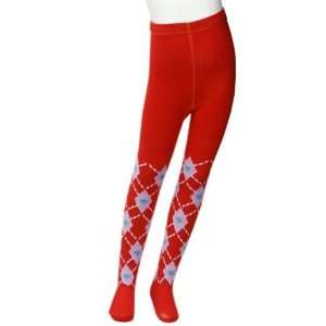  Red Plaid Girls Fashion Tights Size S (1   3 Years): Baby