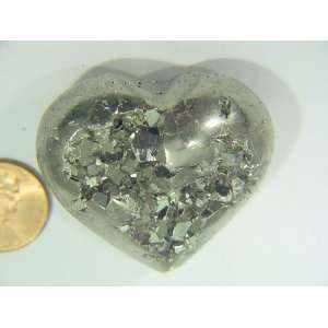 Iron Pyrite Puff Heart Fools Gold Lapidary