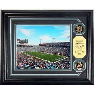  Jacksonville Jaguar Stadium Photomint with 2 24KT Gold 