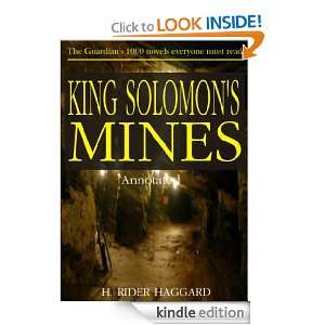 KING SOLOMONS MINES [Annotated] H. RIDER HAGGARD   