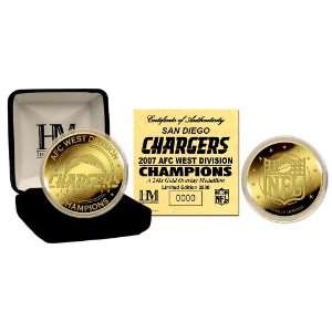  San Diego Chargers 2007 AFC West Division Champions 24KT 