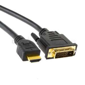 6FT GOLD HDMI M to DVI CABLE FOR PC LCD TV HDTV DVD  