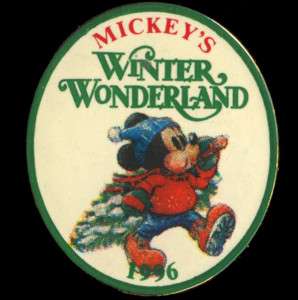 DISNEY ST CHRISTMAS 1996 MICKEYS WINTER WONDERLAND PIN  